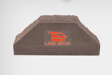 Кирпич фасонный двухугловой скала коричневый LAND BRICK